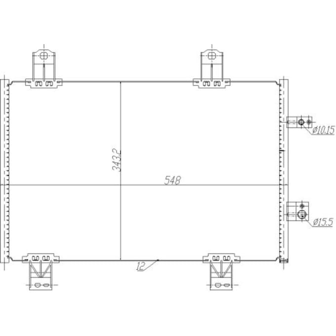 Condensor, airconditioning NRF 350480