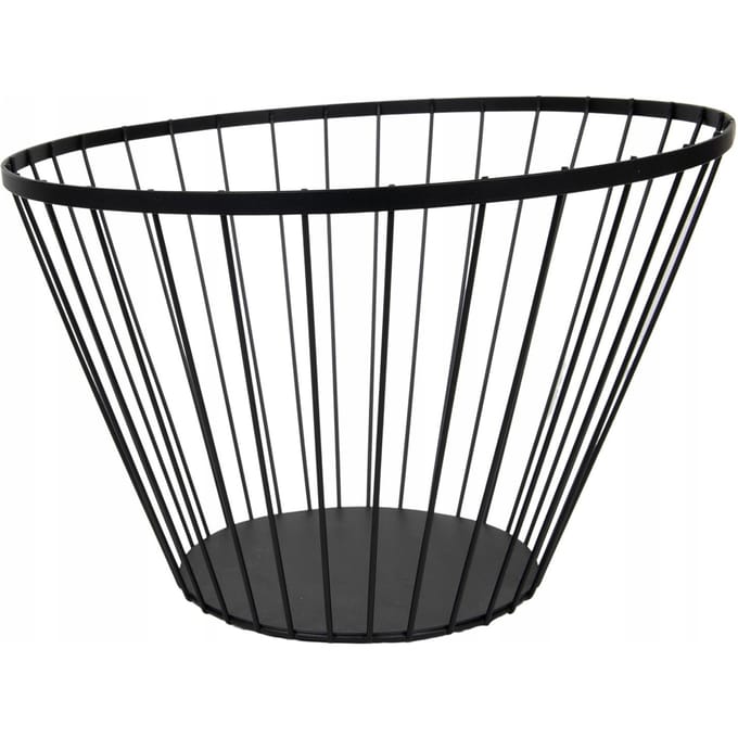 MANDSCHAAL VOOR FRUIT EN GROENTEN ZWART METAALDRAAD 28 cm LOFT SCHAAL