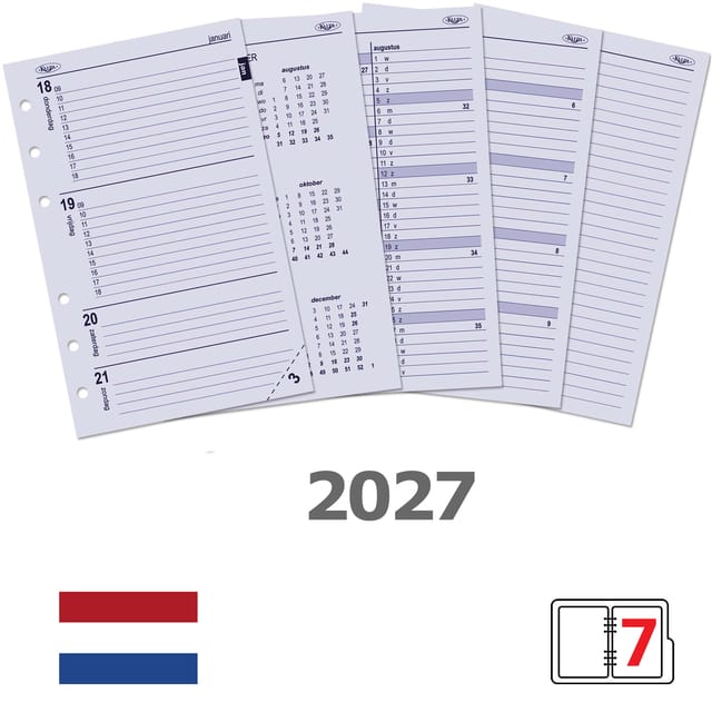 Agendavulling 2027 Kalpa Senior 7dagen/2pagina's