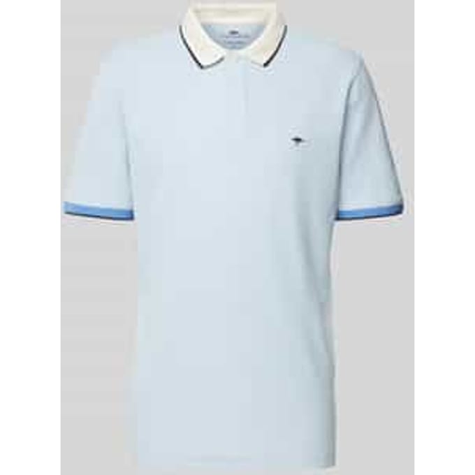 Regular fit poloshirt met contrastgarnering