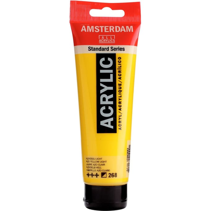 Acrylverf - TALENS - Amsterdam - Azo Lichtgeel - 120ml - Gemengd geel