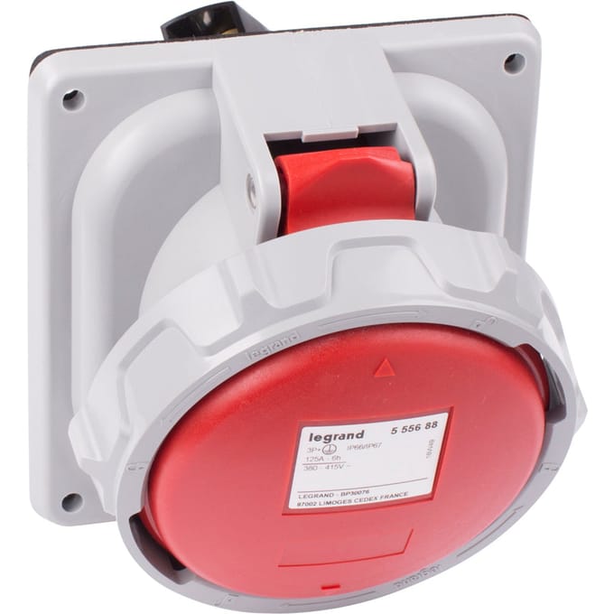 Legrand Inbuilt Socket 400V 125A 3P+A IP67 P17 CEE - 555688