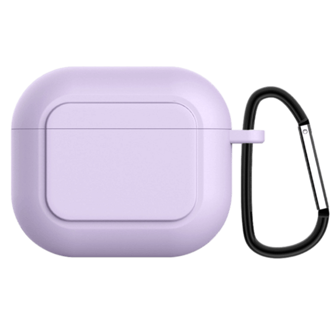 Mocaa Schokbestendige Siliconen Cover voor AirPods 3 Paars