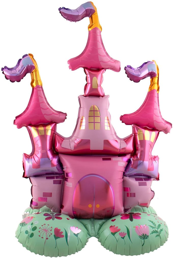 Staande Folieballon - Prinsessen kasteel - 65 x 90 cm