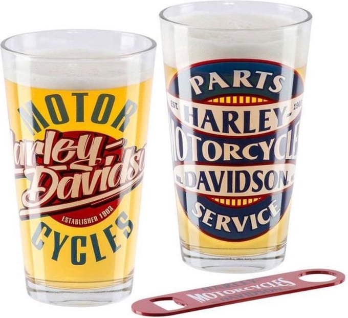 Harley-Davidson Parts & Service Pint Glas Set