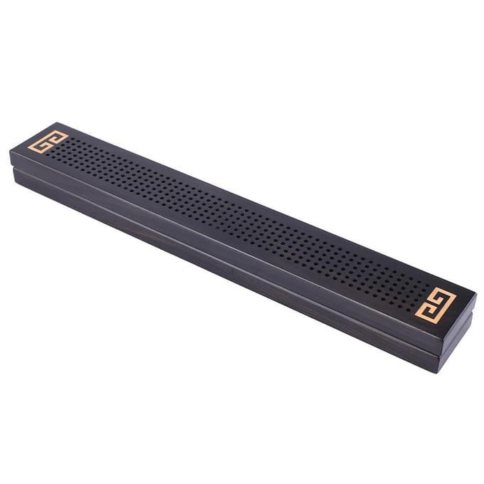 Ebony Line Porte-encens en bois Ustensile bouddhiste Boîte à encens allongée(# 2) black