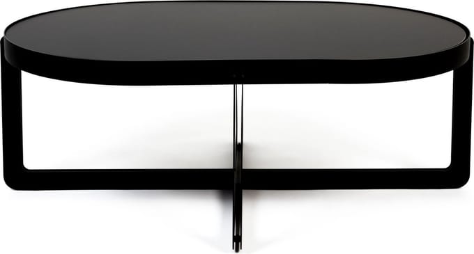 Zuiver Centre Salontafel Ovaal 102x68 cm Zwart