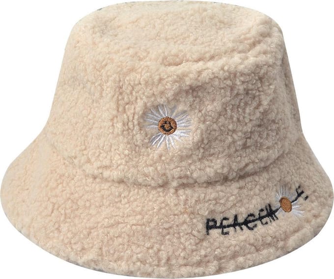 Melady Hoed Kind Beige Synthetisch