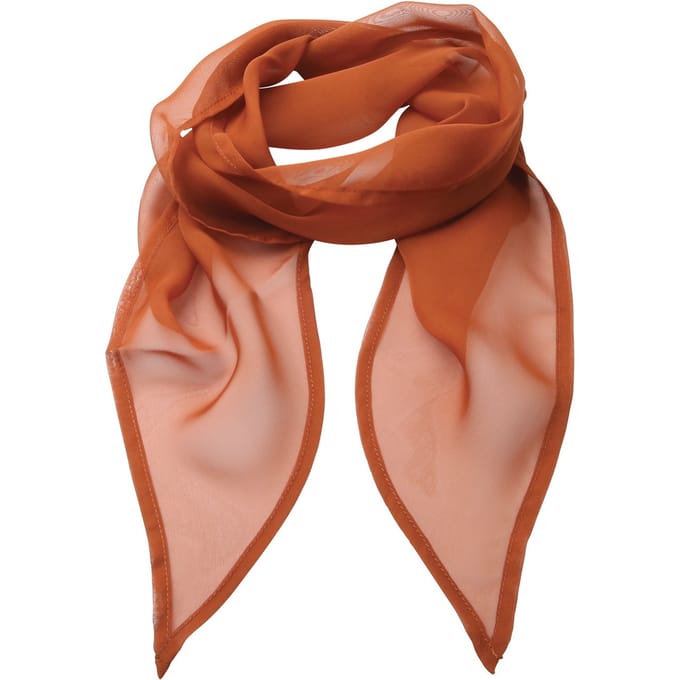 Premier Dames/vrouwenwerk Chiffon Formele Sjaal (Kastanje)