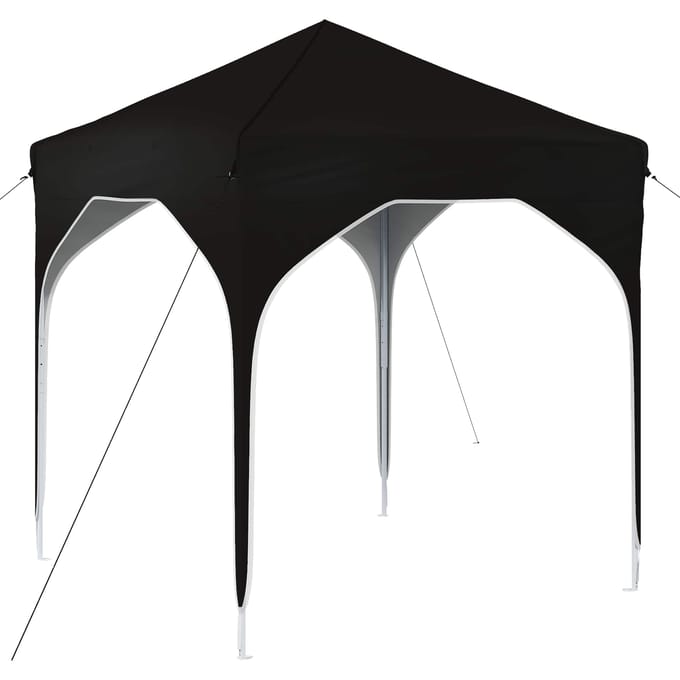 vidaXL - Pop-up - Feesttent - 194 - x - 194 - x - 245 - cm - Zwart