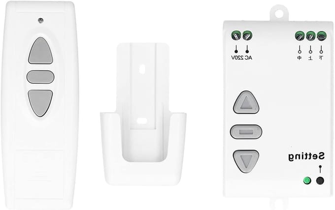 Projectiewand Controller - Draadloze Bediening - Motor Aansturing - Niet Interfererend Signaal - 220V Ontvangst - Zwart