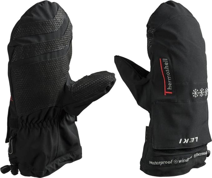 Leki Thermoshell Skihandschoenmouwen Zwart - 30