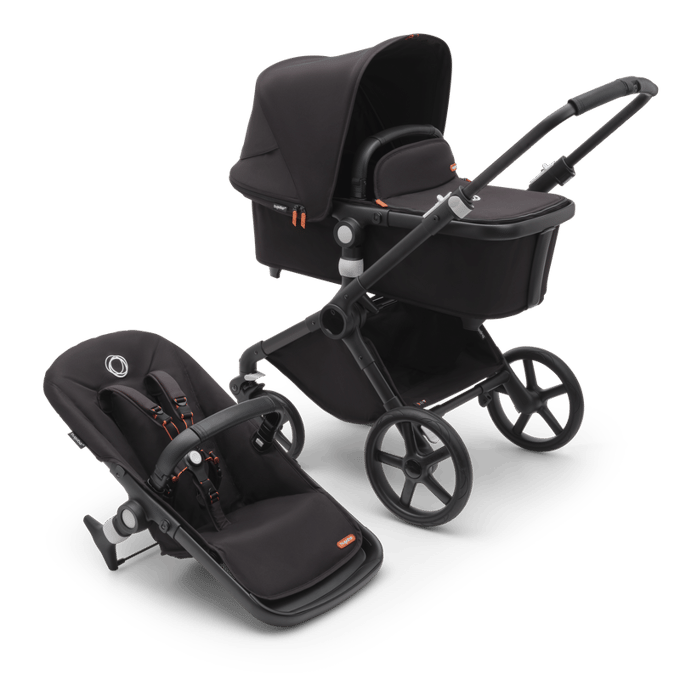 Bugaboo Fox Cub Kinderwagen - Midnight Black Bekleding midnight black bekleding