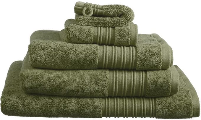 Beddinghouse Sheer - Gastendoekje - set van 3 - 30x50 cm - Olijfgroen