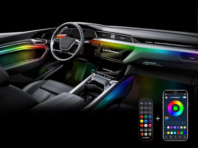 Universele RGBIC Full LED Sfeerverlichting Auto met App- en Afstandsbediening