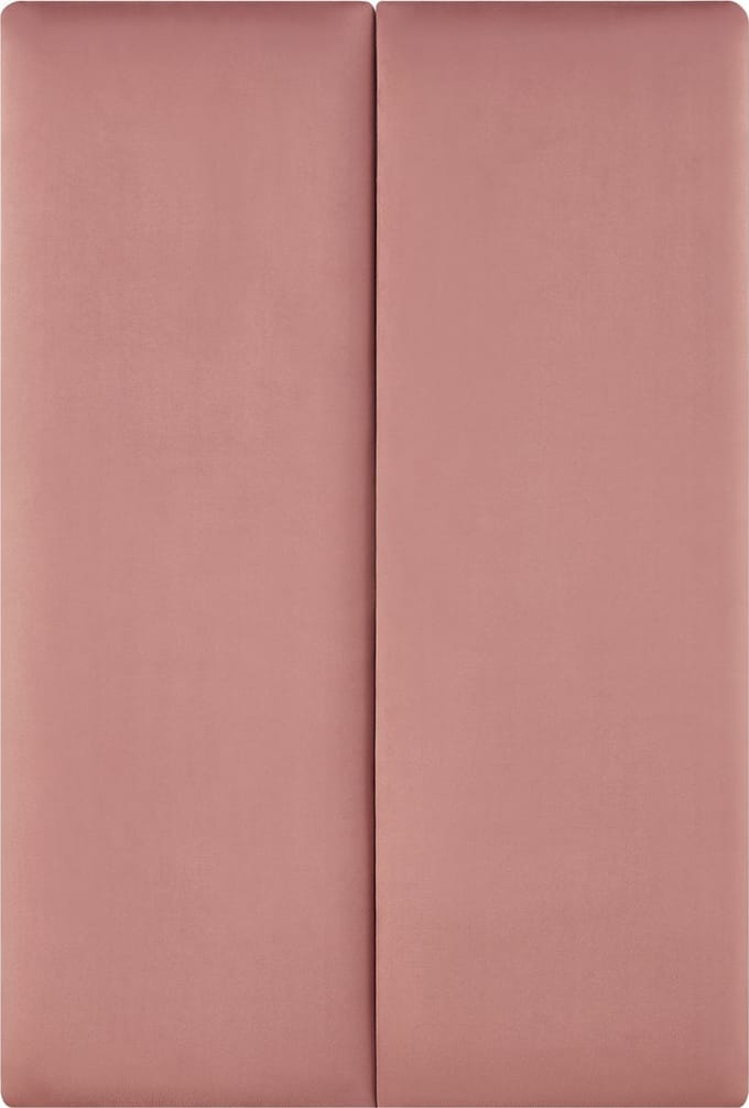 Gestoffeerde wandpanelen Carpino set van 2 fluweel 90x30 cm roze [neu.haus]