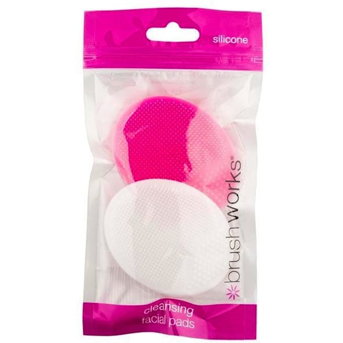 brushworks Silicone Facial Cleansing Pads 2 st