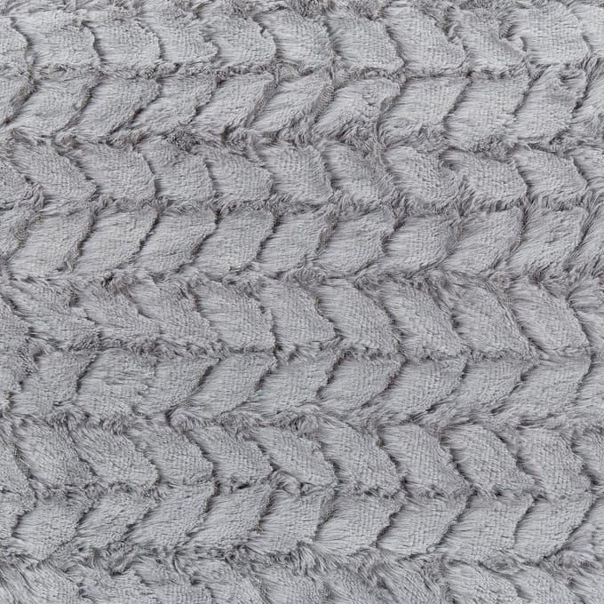 SARASWATI - Plaid - Lichtgrijs - 200 x 220 cm - Polyester