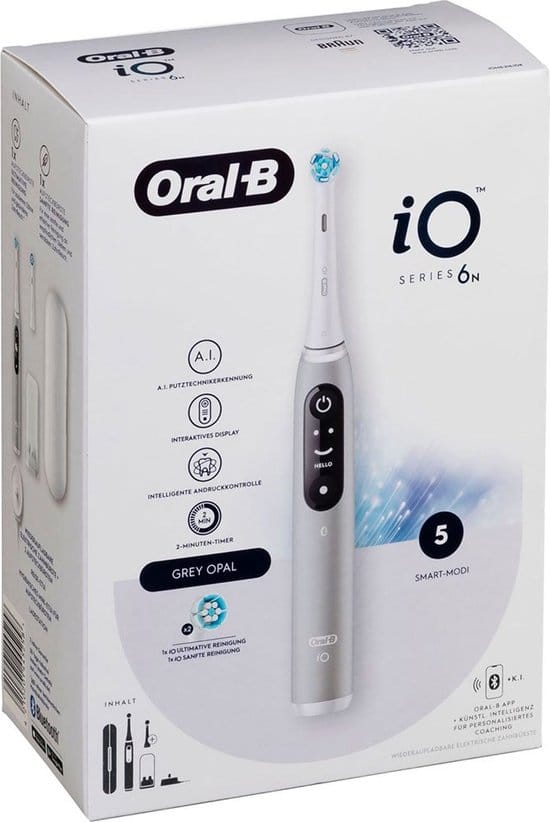 Oral-B iO 6N - Elektrische Tandenborstel - Grijs