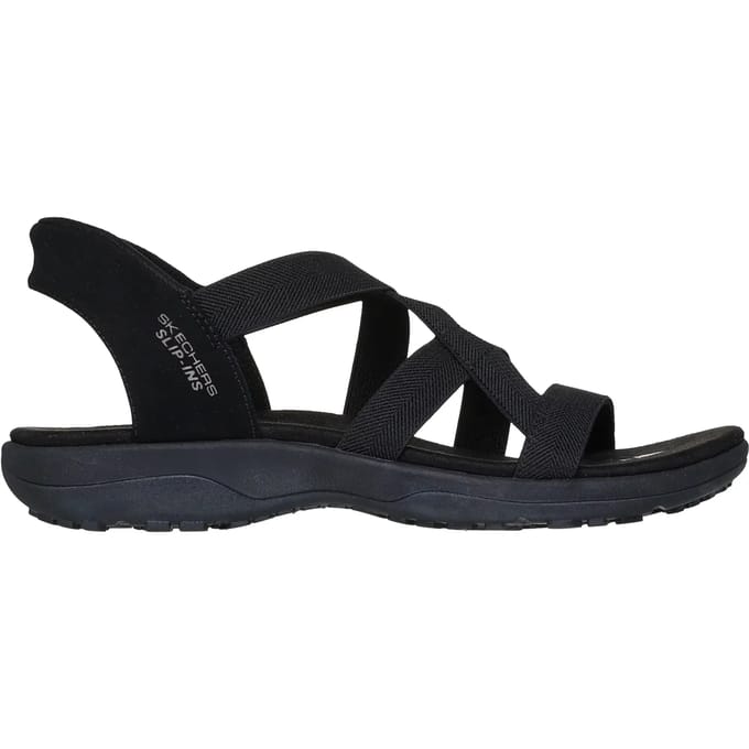Skechers REGGAE SLIM - STRETCH FLEX Dames Sandalen - Zwart
