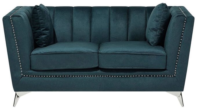 GAULA - Tweezitsbank - Blauwgroen - Fluweel
