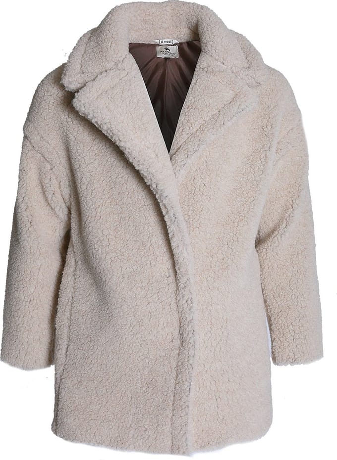 Alwero jas Teddy mid light Sand Brown XS/S