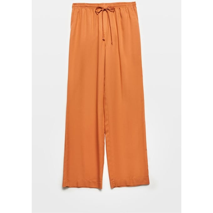 Dames Tencel Wijdvallende Broek