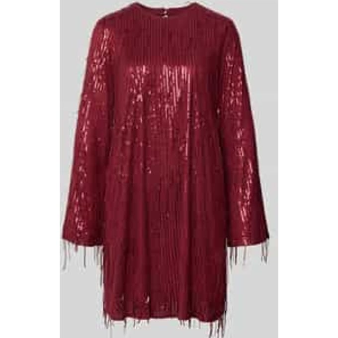 mini-jurk met ronde hals model 'Lantra'