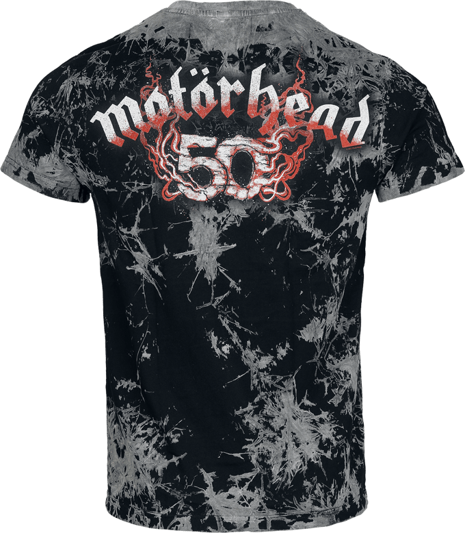 Motörhead T-shirt - Warpig Flames - M - voor Mannen - donkergrijs