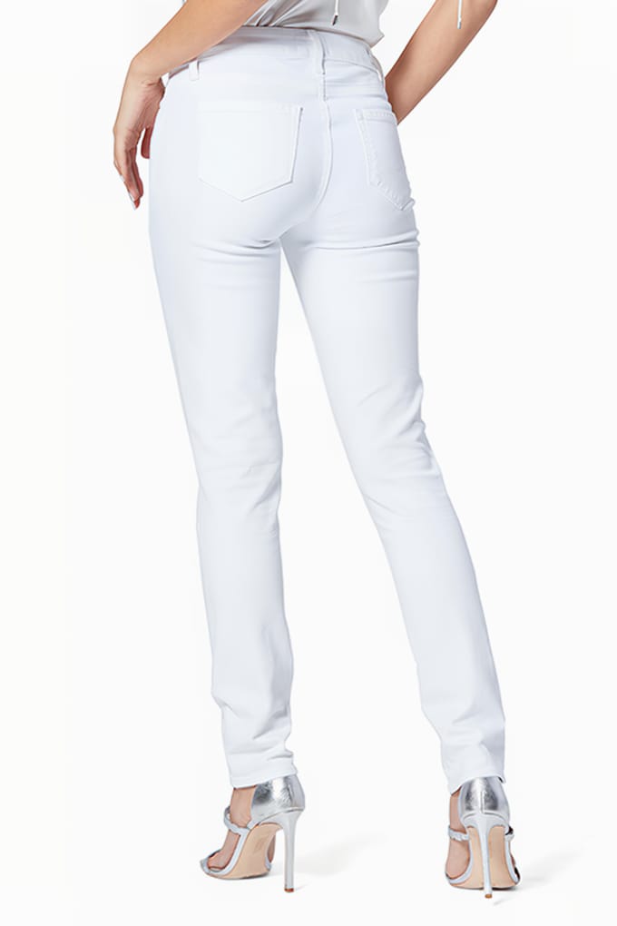 PAIGE Skyline Ankle Peg Crisp White Taglia: W25 | Jeans Slim Fit Outlet | Donna | Bianco