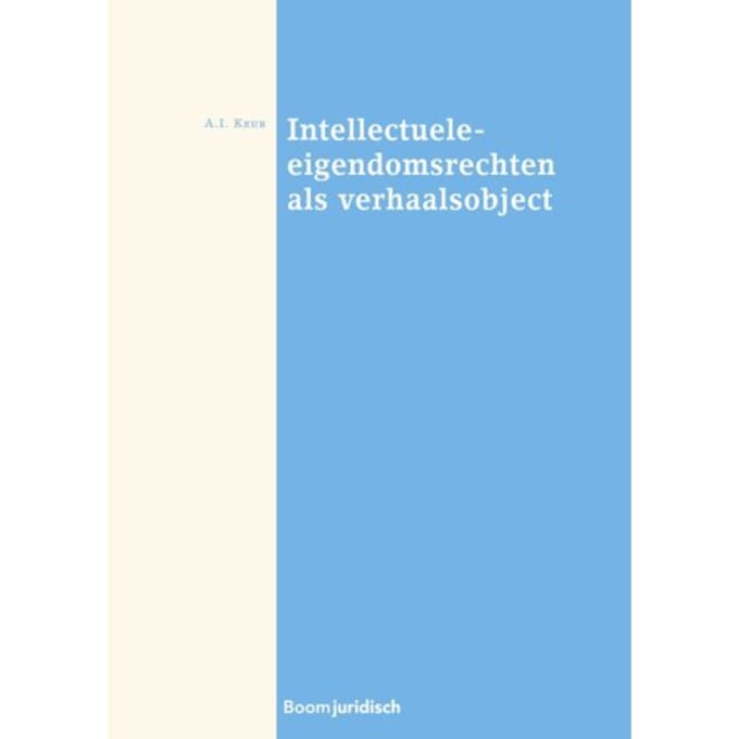 Intellectuele Eigendomsrechten Als Verhaalsobject - Aranka Keur