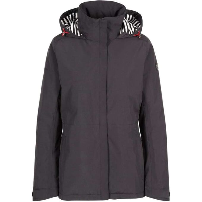 Trespass Dames/Dames Frosty Gewatteerde Waterdichte Jas (Zwart)