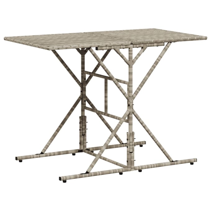 vidaXL - 7-delige - Tuinset - met - kussens - poly - rattan - grijs
