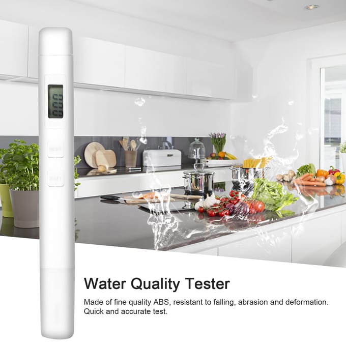 Multifunctionele digitale 3-in-1 waterkwaliteitstester, draagbare waterkwaliteittestpen met hoge nauwkeurigheid wit