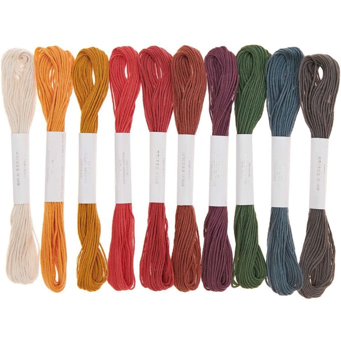 Rico Design Borduurgaren set - Earthy