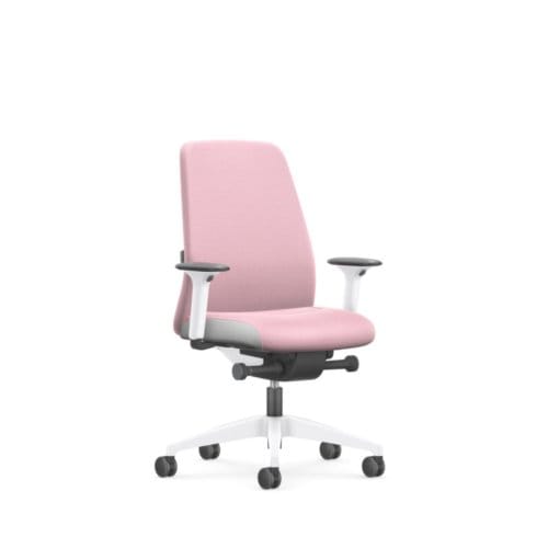 Interstuhl bureaustoel, model every is1, interior edition, kleur licht roze