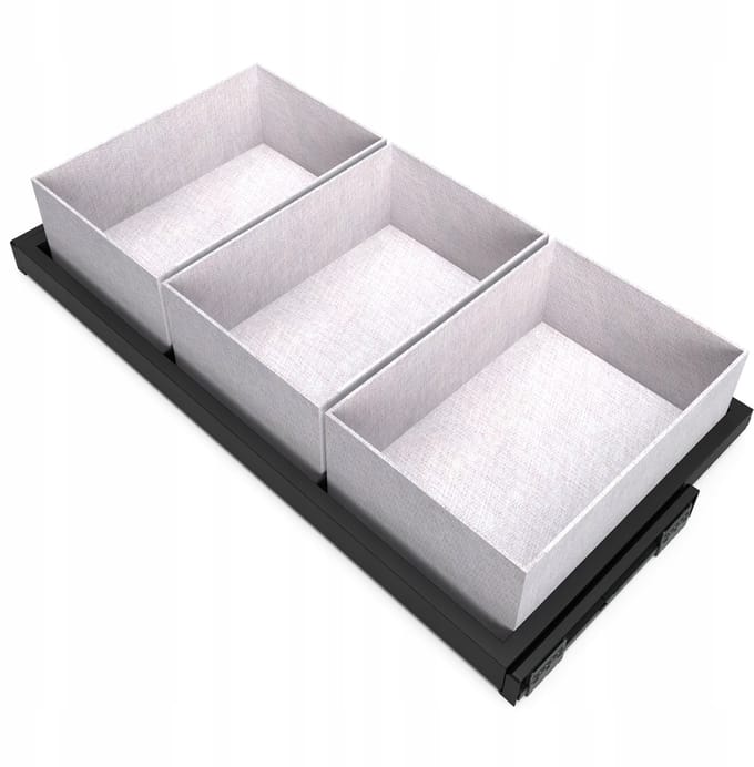 Emuca HACK Lade Organizer met Lade 90cm Zwart