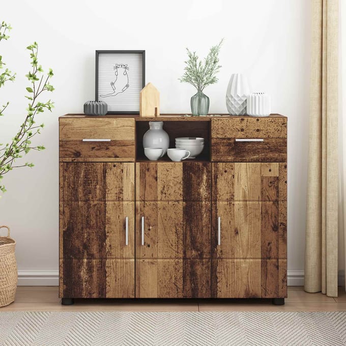 vidaXL - Houten - Kast - Oudhout - Bewerkt - hout