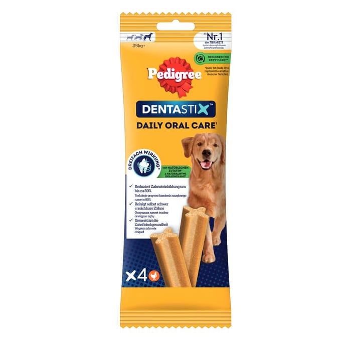 4 Stuks Voor Grote Honden (>25kg) Pedigree Dentastix