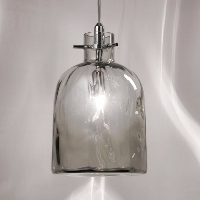 Selène Bossa Nova hanglamp rookgrijs