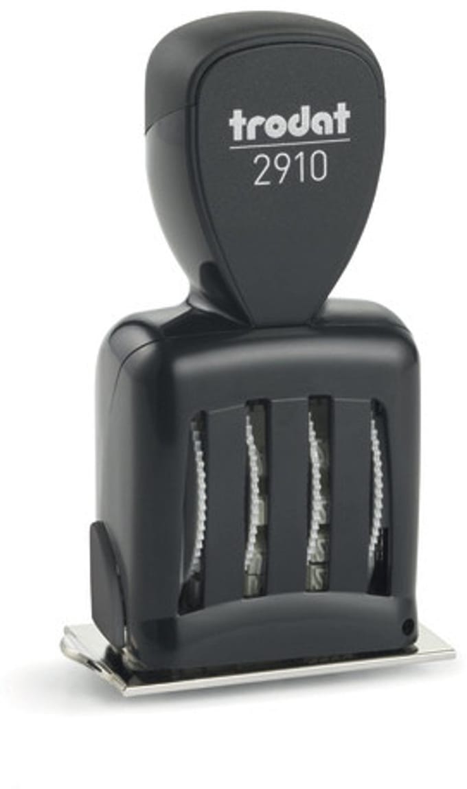 Trodat 73042 bedrijfsstempel Traditioneel Datumstempel Metaal, Kunststof