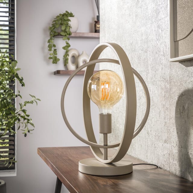 Hoyz Collection - Tafellamp Turn Around 1-lichts - Beige