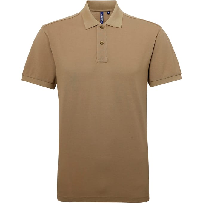 Asquith & Fox Heren Poloshirt met korte mouwen Prestatiemengsel (Khaki)