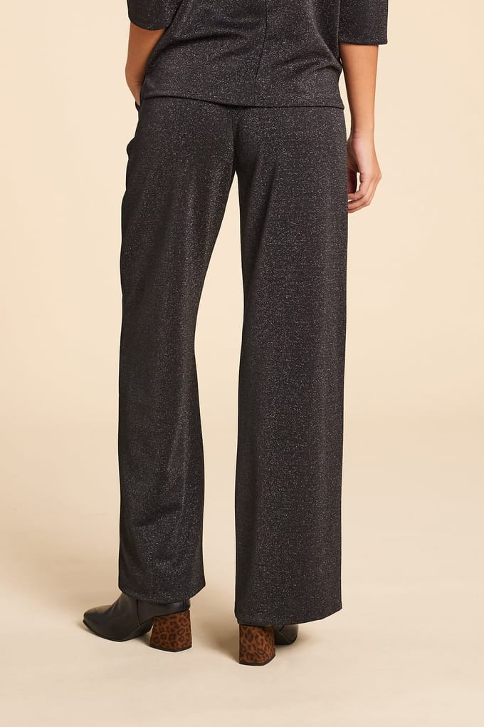 ICode Black Sequined Pants Größe: 34 | Straight Jeans Outlet | Damen | Schwarz
