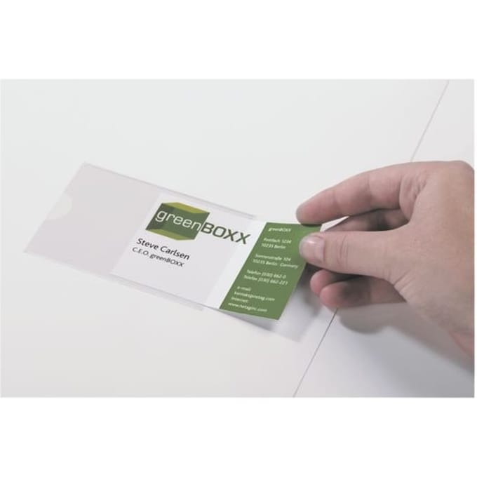 Zelfklevende insteekhoezen »POCKETFIX&reg;« 57 x 90 mm 10 stuks