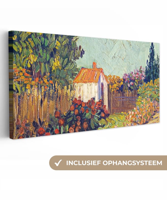 Vincent van Gogh - Landschap - Canvas - Vincent - Kunst - 160x80 cm - Muurdecoratie