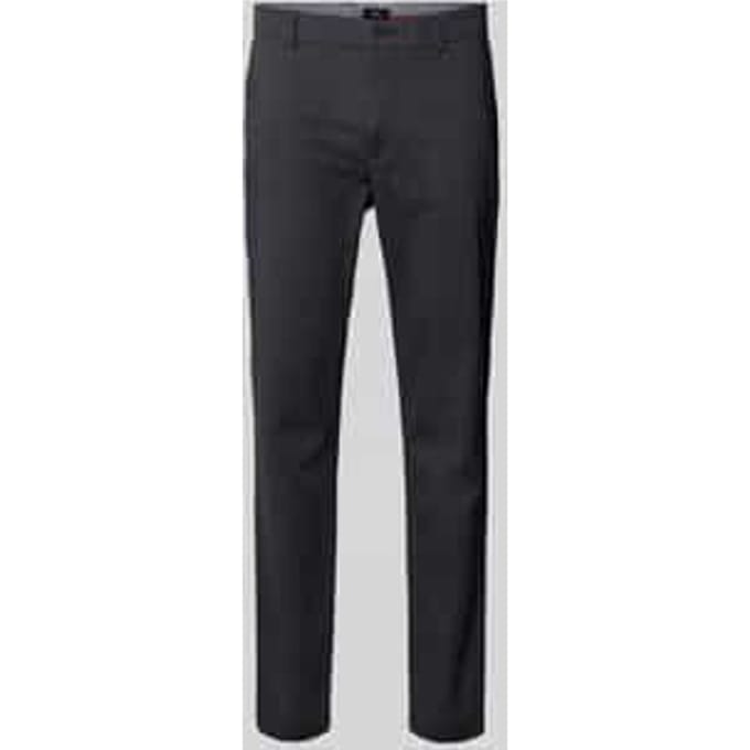 Slim fit stoffen broek met achterzakken model 'Brody'