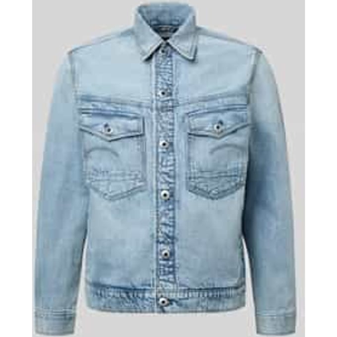 Jeansjack met knoopsluiting en borstzakken Model 'Dakota'