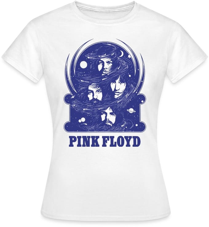 Pink Floyd Logo En Band T-Shirt Dames