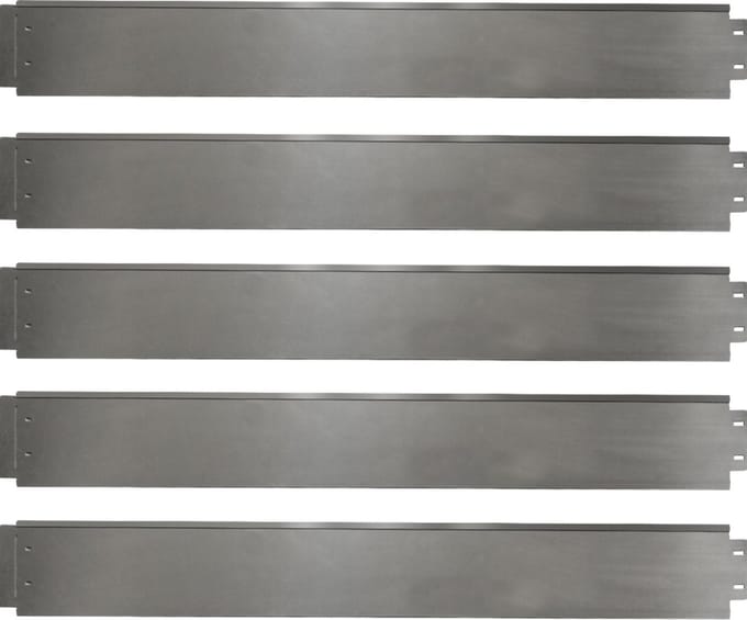 OK-Living Gazonrand – 100 x 14 cm 5 meter Zilver